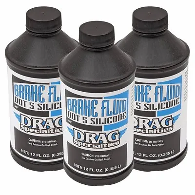 $44.85 • Buy DOT 5 Silicone Brake Fluid 12oz. (3 Pack)  From Drag Specialties