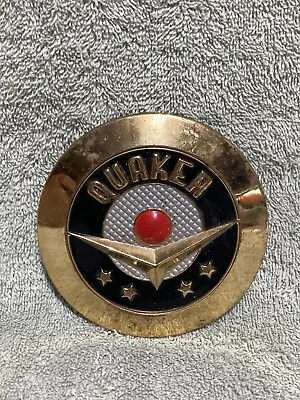 RARE Vintage Quaker 4” Round Emblem Car? Radiator? Stove? Estate Barn Find VTG • $29.99