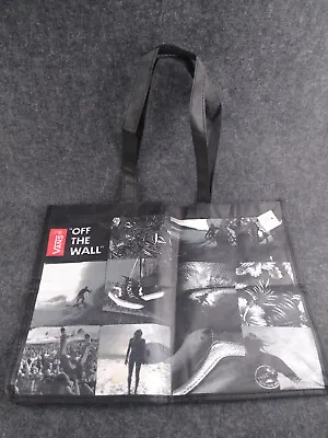 Vans Off The Wall Shopping Bag Black And White Tote W Tag  • $12