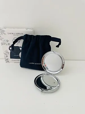 Laura Ashley Compact Handbag / Travel Mirror & Pouch Ladies Gift (damaged Box) • £8.99