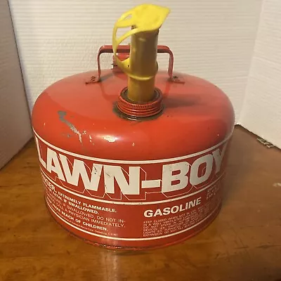 Vintage Lawn Boy 2 1/2 Gallon Metal Fuel Gas Gasoline Can-Used • $59.99