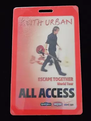 Vintage Keith Urban Backstage Pass Personaly Used Michael Chugg Laminate • $20
