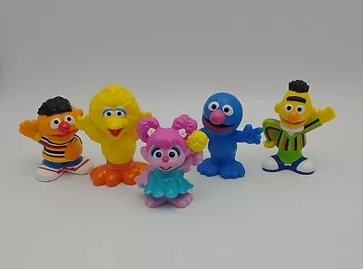 Sesame Street Workshop 6 Figures Big Bird Bert Ernie Grover Abby Cake Toppers  • $11