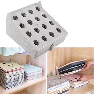 Wardrobe Storage Dressbook Stackable T Shirt Folder Board • £5.06