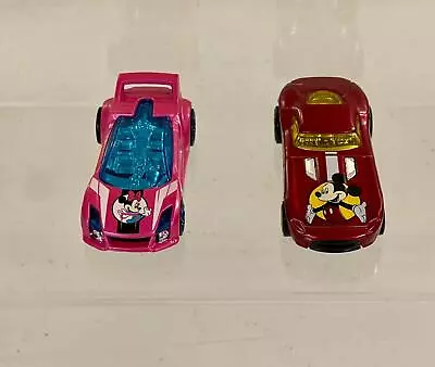 Disney Hot Wheels Mickey & Friends QTY (2) Mickey And Mini Mouse Diecast Cars • $8