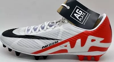 Nike Mercurial Vapor 15 Academy AG Soccer Cleats DJ5630-600WhiteRed Men's 6.5 • $64.99