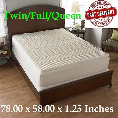 Mainstays 1.25  7-Zone Foam Mattress Topper W/ 3 Levels Support Queen/Full/Twin • $19.99