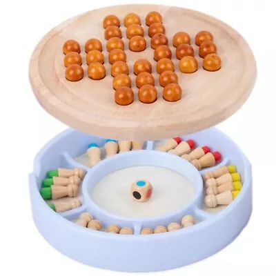 Wooden Memory Chess For Cognitive Development Of Toddlers Montessori Education • $21.50