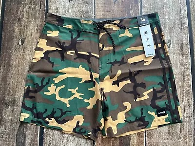 Hurley Phantom Tailgate Camo Swimming Trunks Jungle Mens 36 New With Tags • $36.99