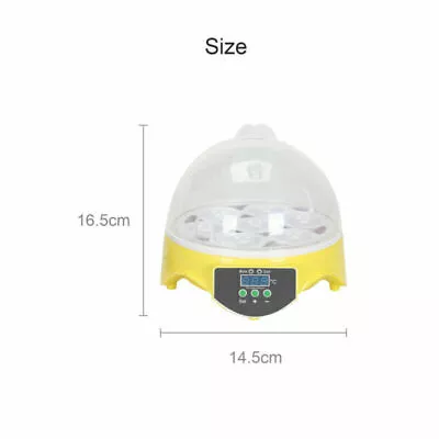 1X Automatic Digital 7 Egg Incubator Chicken Duck Temperature Control Incubators • £23.44
