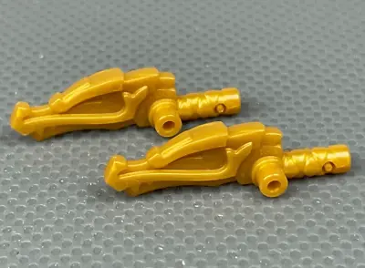 LEGO Pearl Gold Minifigure Stick Club Dragon Head Ninjago Minifig Toy Weapon X2 • $3.40