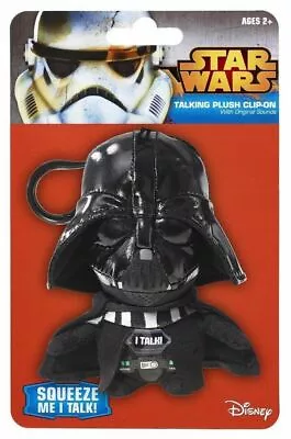  Star Wars Darth Vader Plush Talking 4-inch Soft Clip On Toy  • £7