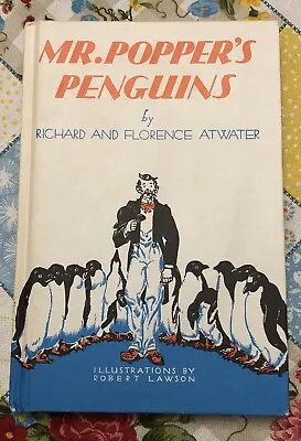 Mr. Popper's Penguins ~ 50th Printing Hardback - Vintage Children's Book • $12.99