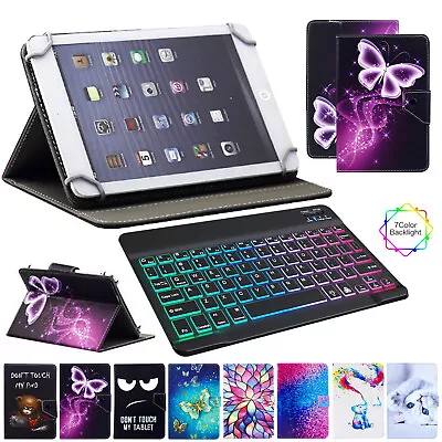 For Amazon Fire HD 10/HD 10 Plus Tablet Keyboard Universal Pattern PU Case Cover • $32.99