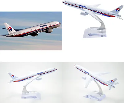 777 Malaysia Metal Plane Aircraft Aeroplane Airlines 16cm Boeing Kuala Lumpur MH • £8.99