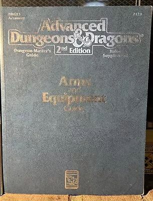 Arms And Equipment Guide Advanced Dungeons & Dragons 2nd Edition 1991 TSR • $26.50