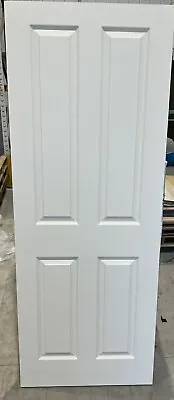£27.99 • Buy WHITE LIGHTWEIGHT4 PANEL WOODGRAIN DOOR 1981mm X 762mm X 35mm BARGAIN !!