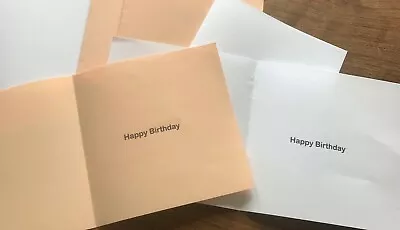 £2.25 • Buy Pack Of 15  6  X 6   Happy Birthday Inserts For Card Making