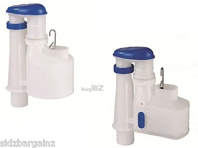 Toilet Sipons 3 Part 9” Oblong Or Round MACDEE Cistern Flush System Fittings • £24.59