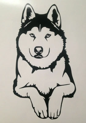 £3.50 • Buy 1x Husky Wolf Dog Vinyl Sticker Car Decal Bumper Camper Window Craft 3.5x6.5inch