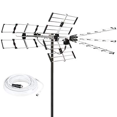 Yagi Antenna Outdoor Long Range 24 Elements 4K Crystal Clear ATSC 3 UHF VHF 2024 • $108.99
