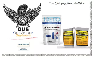 Strongest Keto Diet Pills + T5 Fat Burner Patches | Advanced Weight Loss Support • $106.98