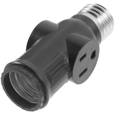 Light Socket To Plug Adapter With Pull E26 Bulb Splitter Double 3-prong • $7.43