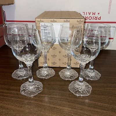 Qty 6 Rosenthal Classic Rose Monbijou Glatt Series 26050 Wine Glasses 7” • $59.98