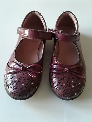 Pablosky Girls Purple Patent Leather Mary Jane Shoe Made In Spain Sz32 Us 13.5 • $19.99