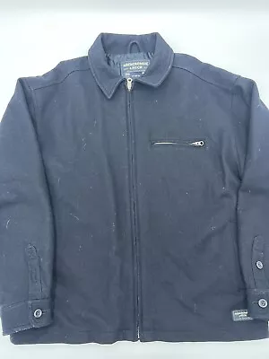 Vintage Abercrombie & Fitch Wool Blend Pea Coat Jacket Mens Large Mint EUC • $34.95