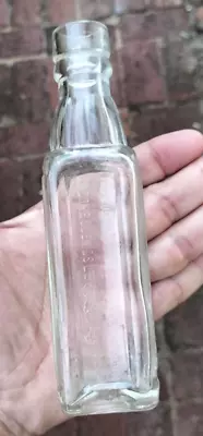 Miniature Sample Cordial Bottle Brooke's Lemos Pictorial Melbourne Victoria • $15