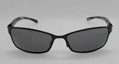 VTG Maui Jim MJ114-02 Shoreline Polarized Sunglasses Glossy Black W/Grey Lenses • $129