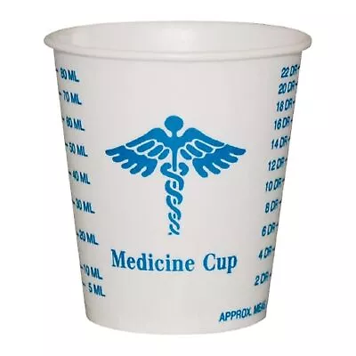 5000 Solo Graduated Medicine Cup 3 Oz. Medical Print Wax Coated Paper R3-43107 • $365.81