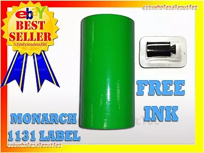 Fluorescent Green Label For Monarch 1131 Pricing Gun 1 Sleeve=8rolls • $27.65
