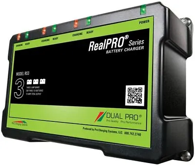 Dual Pro Recreation RS3 Battery Charger - 3 Bank 18Amp For Marine • $301.95