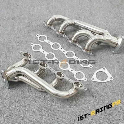 Stainless Short Headers For 2002-2013 Chevy Silverado 1500 2500 3500 6.0L 6.0L • $159.79