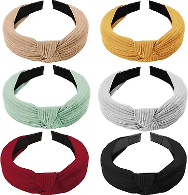 Headband Headbands For Women's Hair 6 Packs Ladies And Girls Head Bands Fabric • £6.60