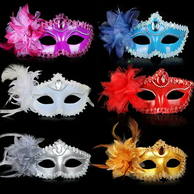 £3.99 • Buy Masquerade Mask Venetian Costume Dance Party Fancy Dress Women Men Carnival UK