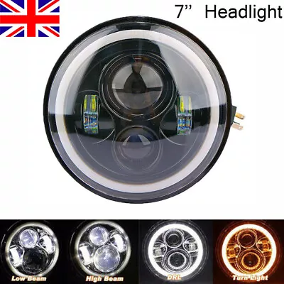 7 Inch Motorcycle Motorbike Bike Front Fog Spot Lights Beam Headlight Lamp Light • £16.99