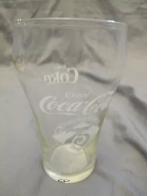 Mobile AL Coca-Cola Clear 75th Anniversary Glass 5  Coca Cola Coke • $7.99