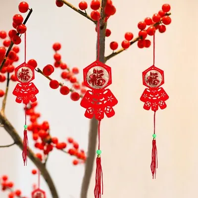 £3.29 • Buy Chinese New Year Red Paper Lanterns Firecrack Chinese Lantern Hanging Decoration