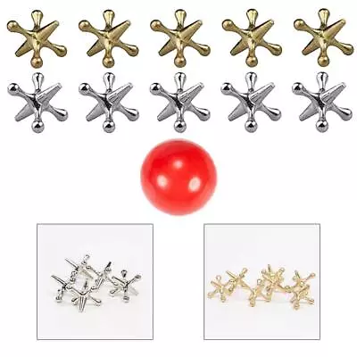 10 Set Jacks Game Christmas Toys Kit Contains 10 Pieces Metal Jacks And 1 Piece • $7.95