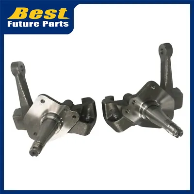 2x Fitsged Steel 1-Piece 2  Drop Spindles Fits 74-78  Ford Mustang II Pinto V6 • $119.99