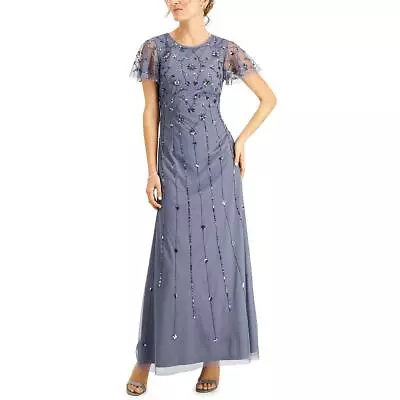 Papell Studio By Adrianna Papell Womens Blue Evening Dress Gown 6 BHFO 8789 • $25.99