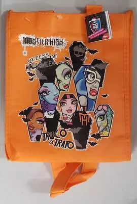 Monster High Trick Or Treat Halloween Childrens Orange Canvas Tote Bag 2013 • $6.99