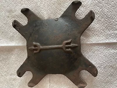 Vintage Water Meter Cast Iron Bottom Freeze Plate Neptune 6 1/2 Inches Across • $15