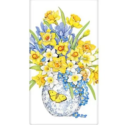 Mary Lake-Thompson Daffodil Vase Spring Flowers Flour Sack Kitchen Towel • $10.50