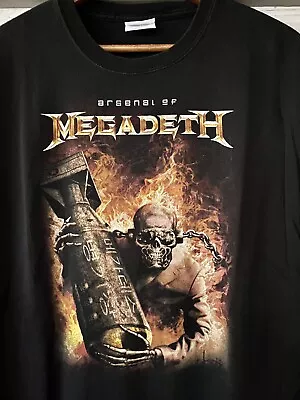 Vintage Megadeth Arsenal Of Megadeth Vintage Band Tee Sz L • $39.99