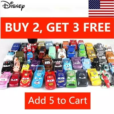 Disney Pixar Cars Lightning McQueen 1:55 Diecast Metal Model Car Toy Gift Kids • $12.59
