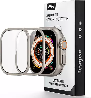 $40.59 • Buy Esr Armorite Screen Protector Apple Watch Ultra 2022 Compatible Tempered Glass